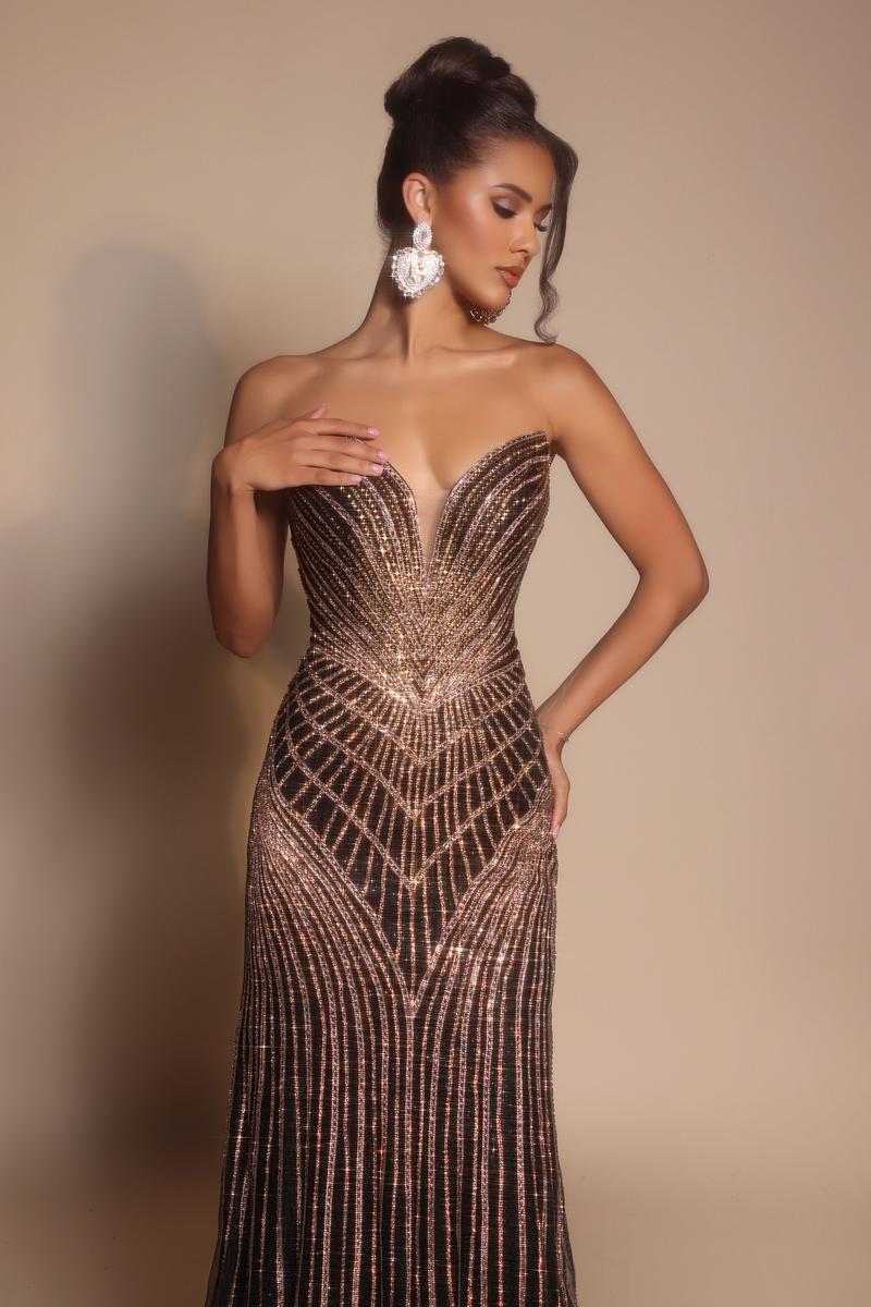 Portia & Scarlett Beaded Prom Dress PS26004