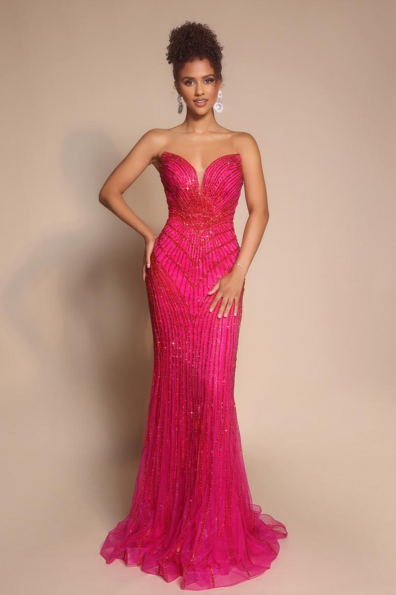 Portia & Scarlett Beaded Prom Dress PS26004