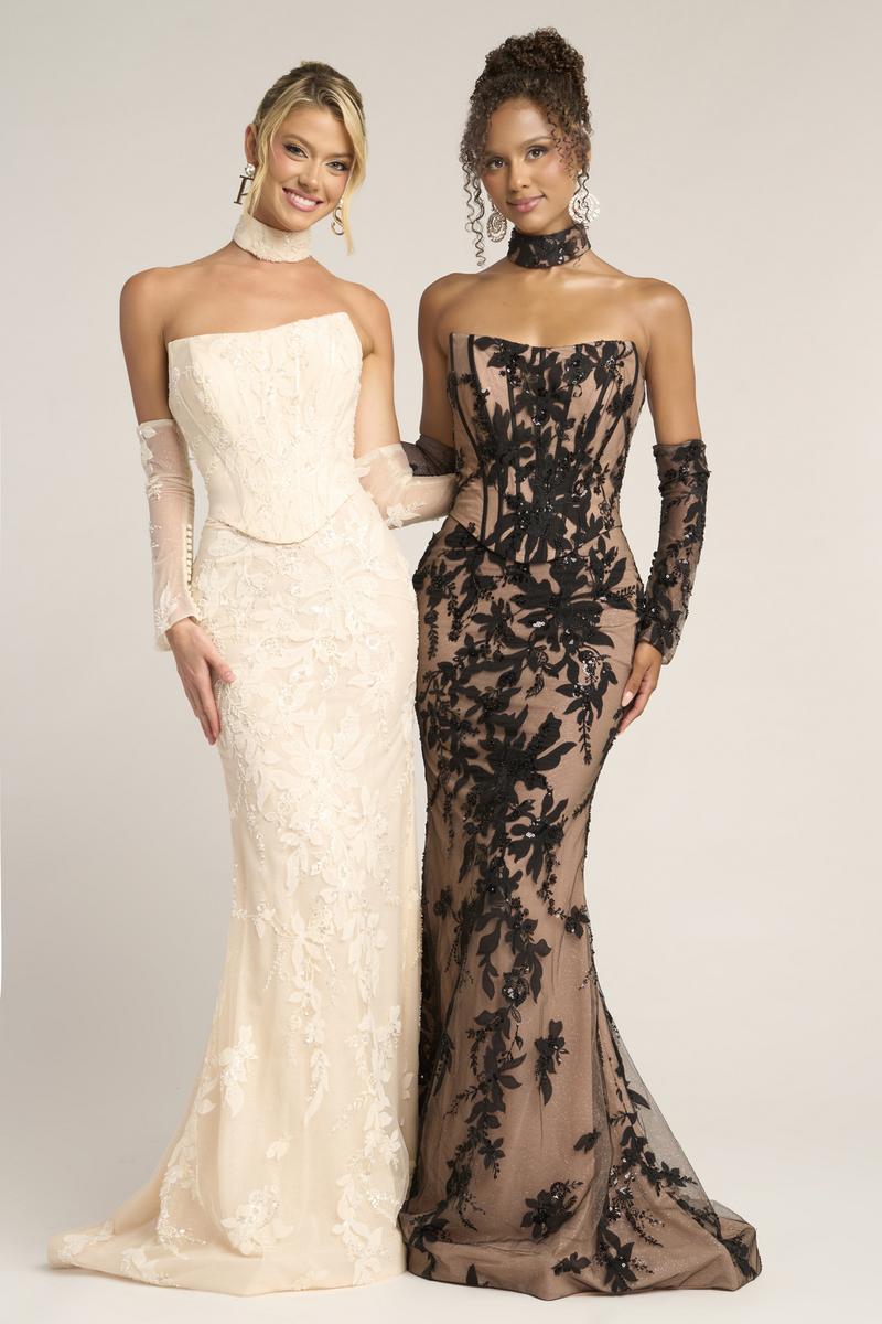 cream dress black lace Black & Cream Dress 017 – Alenkie main image 0