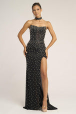 Portia & Scarlett Fitted Beaded Prom Dress PS26006