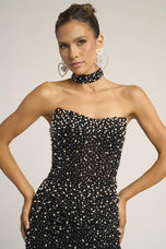 Portia & Scarlett Fitted Beaded Prom Dress PS26006