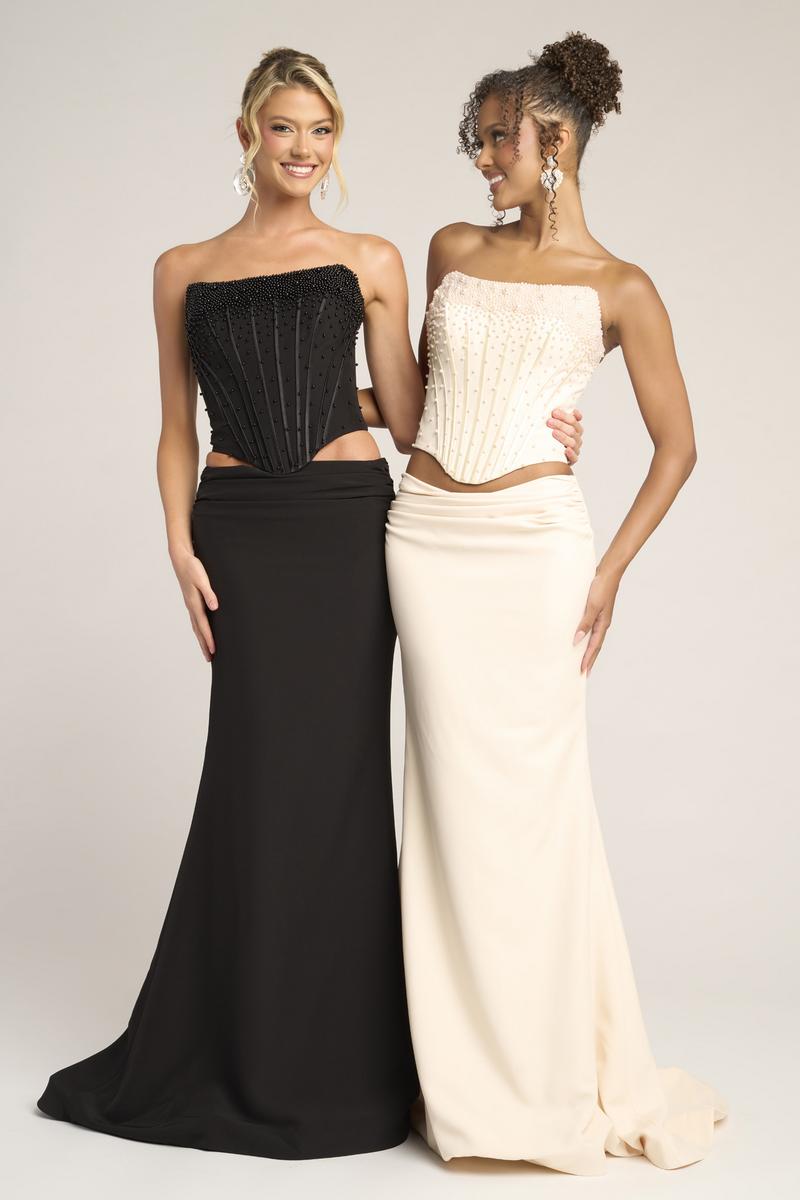 Portia & Scarlett Two Piece Pearl Prom Set PS26007