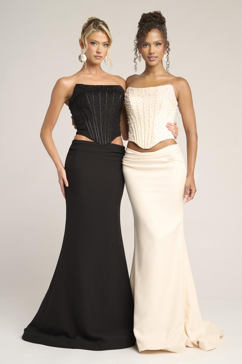 Portia & Scarlett Two Piece Pearl Prom Set PS26007