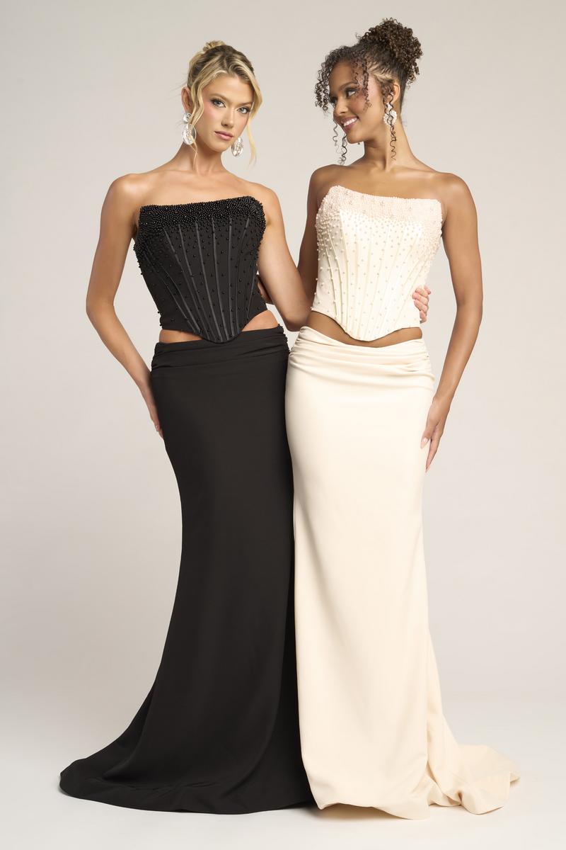 Portia & Scarlett Two Piece Pearl Prom Set PS26007