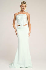 Portia & Scarlett Two Piece Pearl Prom Set PS26007