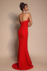 Portia & Scarlett Beaded Bodice Fitted Prom Dress PS26008