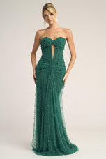 Portia & Scarlett Keyhole Beaded Prom Dress PS26022