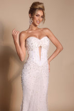 Portia & Scarlett Keyhole Beaded Prom Dress PS26022