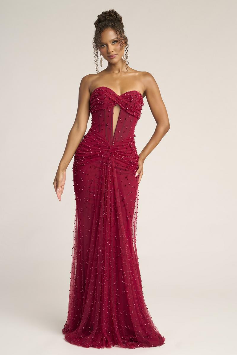 Portia & Scarlett Keyhole Beaded Prom Dress PS26022