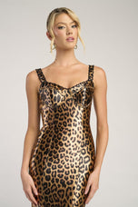 Portia & Scarlett Leopard Print Mermaid Prom Dress PS26023