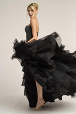 Portia and Scarlett Strapless Corset A-line Prom Dress PS26037