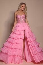 Portia and Scarlett Strapless Corset A-line Prom Dress PS26037