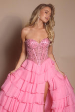 Portia and Scarlett Strapless Corset A-line Prom Dress PS26037