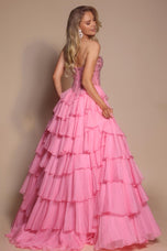 Portia and Scarlett Strapless Corset A-line Prom Dress PS26037