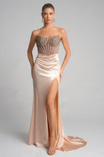 Portia and Scarlett Strapless Corset Prom Dress PS26041