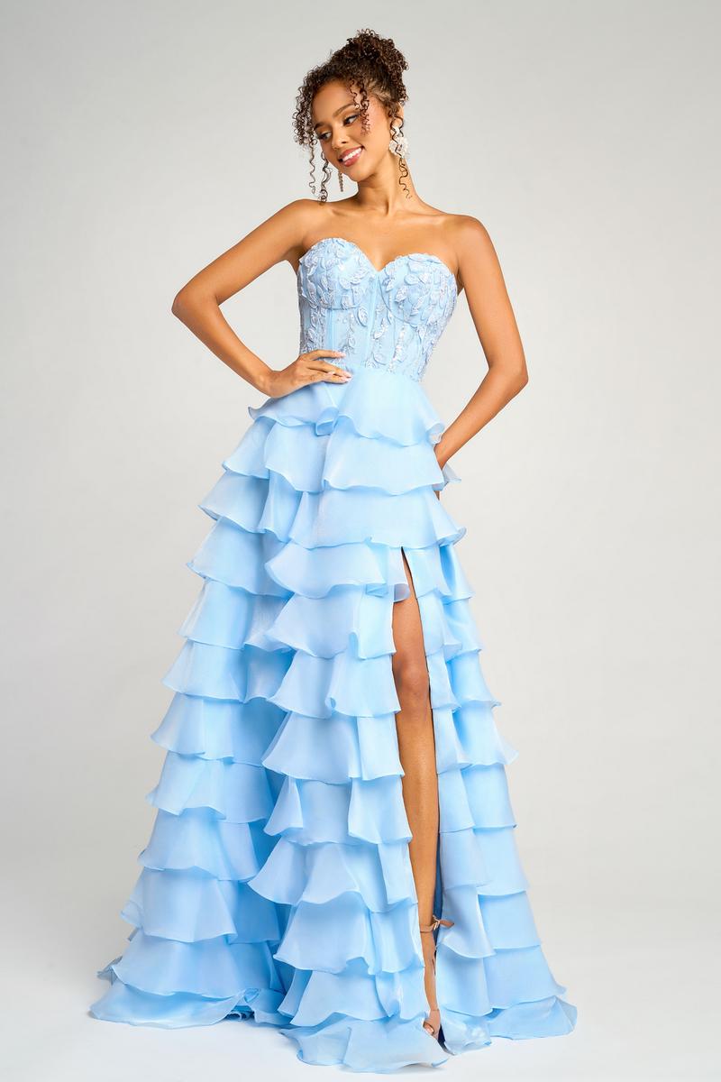Portia and Scarlett Strapless Chiffon Prom Dress PS26048