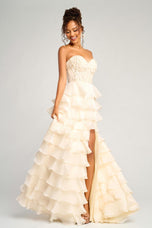 Portia and Scarlett Strapless Chiffon Prom Dress PS26048