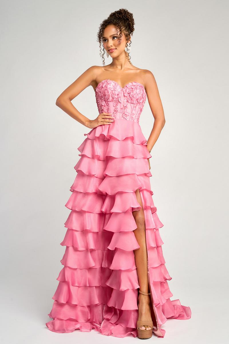 Portia and Scarlett Strapless Chiffon Prom Dress PS26048