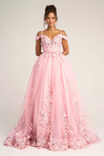 Portia and Scarlett Corset Lace Ball Gown Prom Dress PS26055