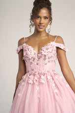 Portia and Scarlett Corset Lace Ball Gown Prom Dress PS26055