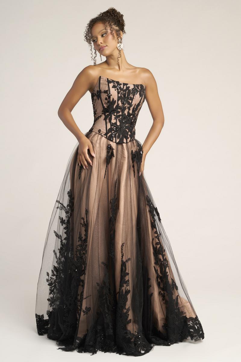 Portia and Scarlett Two Piece A-line Lace Prom Dress PS26061