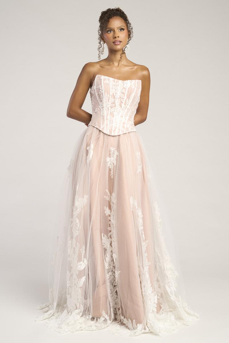 Portia and Scarlett Two Piece A-line Lace Prom Dress PS26061