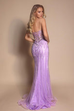 Portia and Scarlett Beaded Strapless Prom Dress PS26072