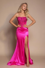 Portia and Scarlett Strapless Corset Prom Dress PS26073