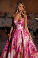 Portia & Scarlett A Line Embroidered Prom Dress PS26075