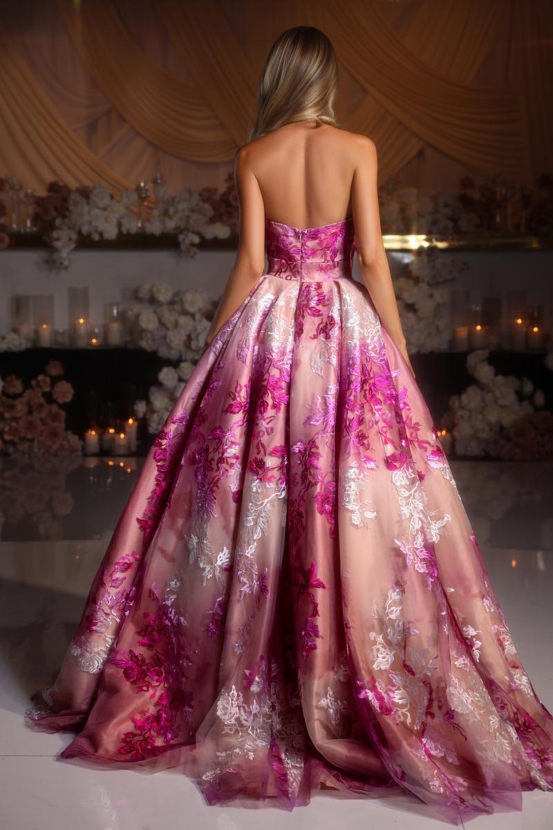 Portia & Scarlett A Line Embroidered Prom Dress PS26075