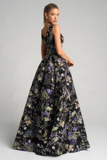 Portia and Scarlett Floral Ball Gown Prom Dress PS26091