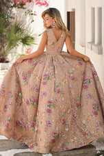 Portia and Scarlett Floral Ball Gown Prom Dress PS26091