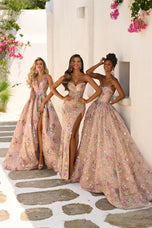 Portia and Scarlett Floral Ball Gown Prom Dress PS26091