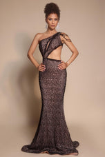 Portia and Scarlett One Shoulder Cut Out Prom Dress PS26115
