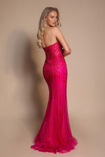 Portia and Scarlett Strapless Rhinestone Prom Dress PS26130