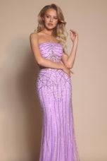 Portia and Scarlett Strapless Rhinestone Prom Dress PS26130