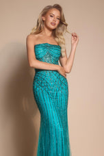 Portia and Scarlett Strapless Rhinestone Prom Dress PS26130