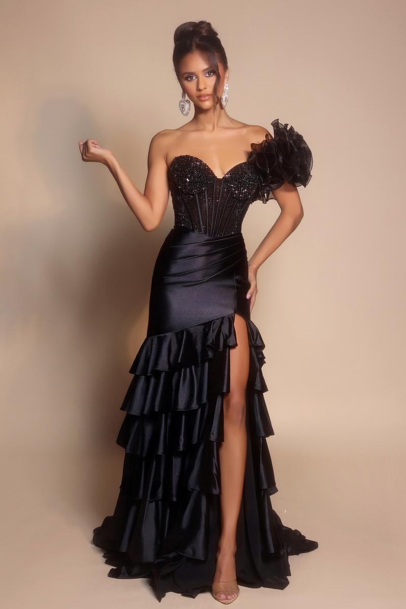 Portia and Scarlett Strapless Corset Prom Dress PS26141