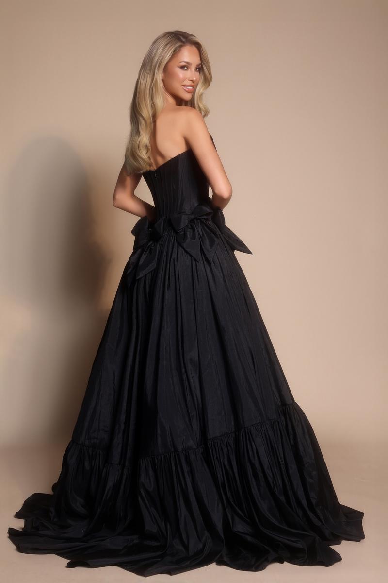 Portia and Scarlett Strapless Bow Prom Dress PS26148