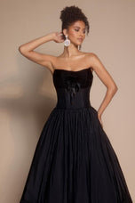 Portia and Scarlett Strapless Bow Prom Dress PS26148