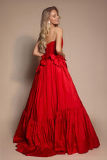 Portia and Scarlett Strapless Bow Prom Dress PS26148