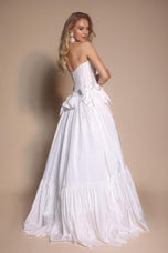 Portia and Scarlett Strapless Bow Prom Dress PS26148