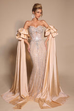 Portia and Scarlett Sparkly Strapless Prom Dress PS26195