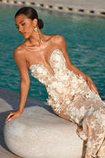 Portia and Scarlett 3D Floral Prom Dress PS26248