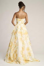 Portia & Scarlett A-Line Floral Print Prom Dress PS26254