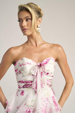 Portia & Scarlett A-Line Floral Print Prom Dress PS26254