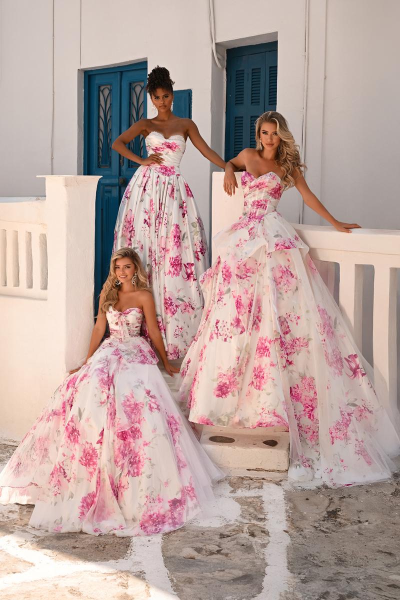 Portia and Scarlett Floral Ball Gown Dress PS26298