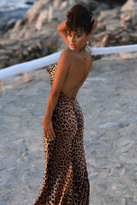 Portia & Scarlett Leopard Fitted Prom Dress PS26257