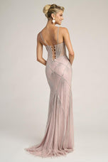 Portia & Scarlett Fitted Illusion Bodice Prom Dress PS26263