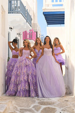 Portia & Scarlett Two Piece Ruffle Skirt Prom Gown PS26272